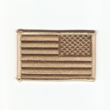 Velcro výšivka US vlajka, pouštní desert - reverz
