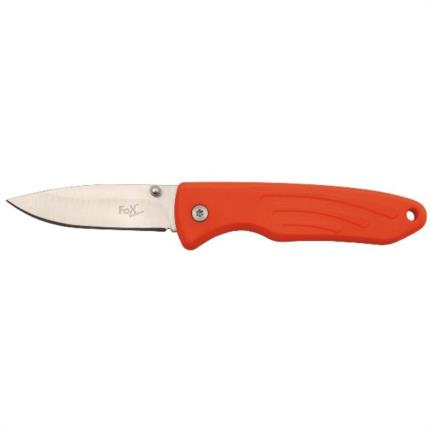 Jack Knife, one-handed, signal red, TPR handle