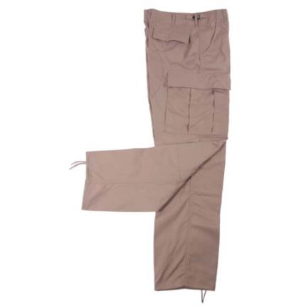 US kalhoty BDU khaki, Rip-Stop [MFH]