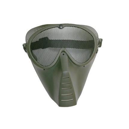 Ochranná airsoftová maska, síťovina,  oliv