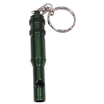Signální píšťalka - zelená, hliník, 9cm [MFH]
