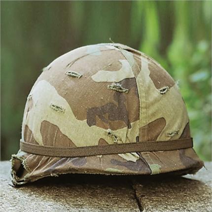 US helma M1, potah woodland, použ., originál