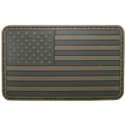 Velcro Patch vlajka USA 3D 8x5cm, plast - polní