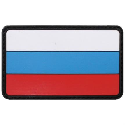 Velcro Patch vlajka Rusko 3D 8x5cm - barevná