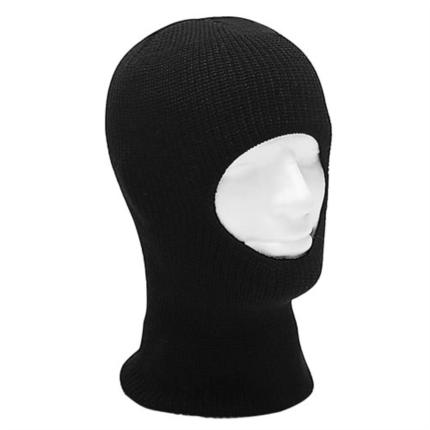 Kukla Balaclava Acryl s jedním otvorem - černá