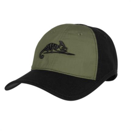 Baseball cap - kšiltovka Helikon logo - černozelená